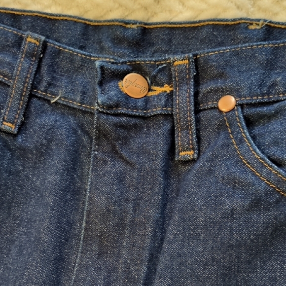 Halloween 🎃 Cowboy 🤠- Woody - Wrangler Men's Dark Blue Straight Jeans 29 X 32 - Picture 6 of 10